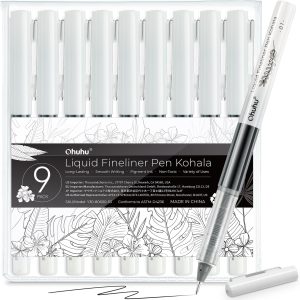 Ohuhu Kohala Liquid Fineliner Drawing Pens 9 Pack
